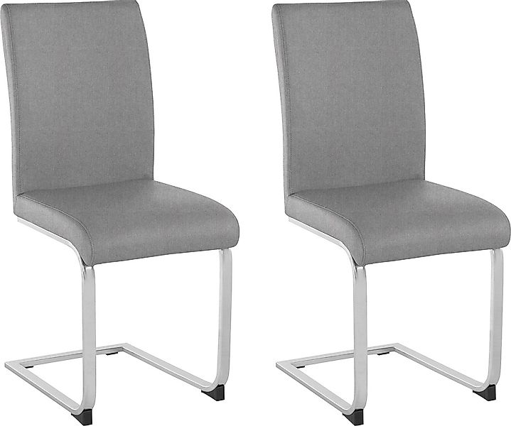 Home affaire Freischwinger "Charissa", (Set), 2 St., Strukturstoff, Bezug i günstig online kaufen