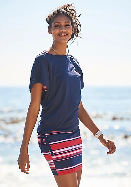 KangaROOS Jerseykleid Set, mit T-Shirt, 2 tlg. Mini-Länge, lässiger Stil, e günstig online kaufen