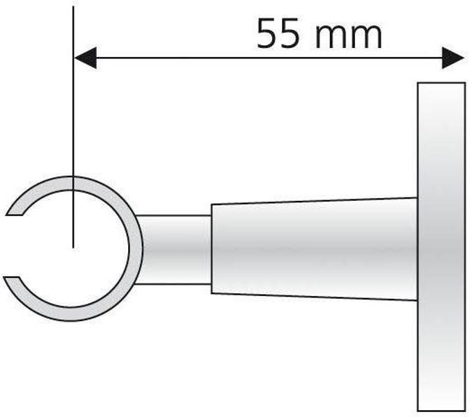 Liedeco Deckenträger für Gardinenstangen für Gardinenstangen Ø 16 mm günstig online kaufen