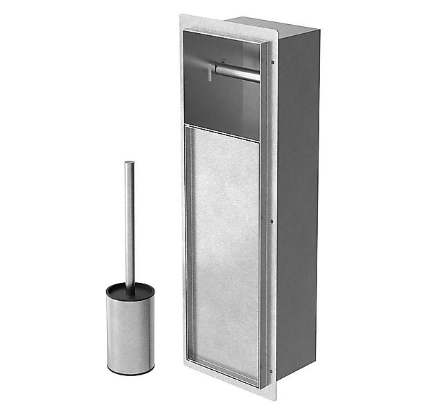LuxeBath Toilettenpapierhalter Unterputz-Schrankmodul Edelstahl für Klobürs günstig online kaufen