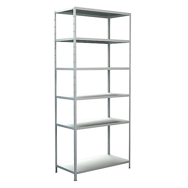 Schulte Steck-Grundregal 230 cm x 100 cm x 50 cm Weiß günstig online kaufen