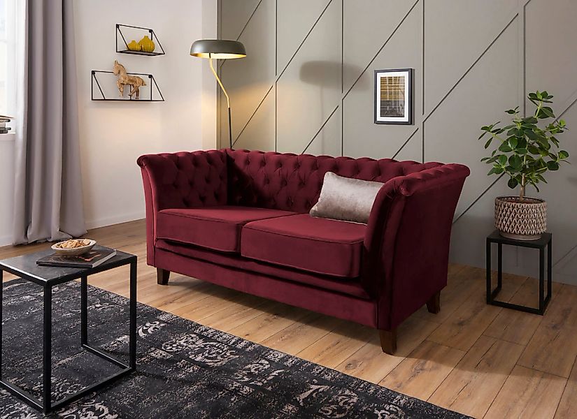 Home affaire Chesterfield-Sofa "Dover", aufwändige Knopfheftung in Chesterf günstig online kaufen