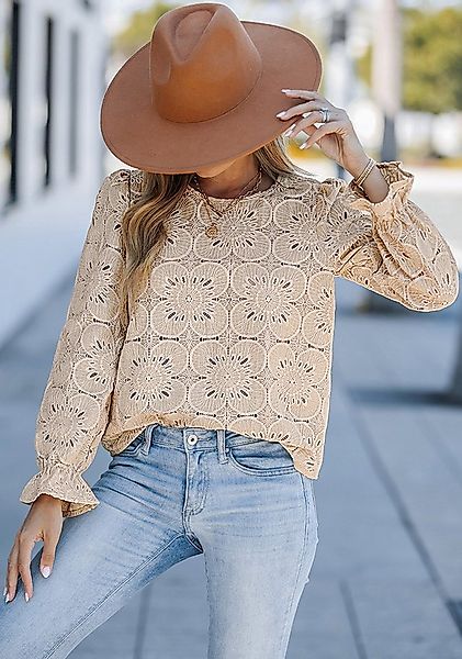 Cupshe Blusentop Romantisches Strick Top aus Spitze günstig online kaufen