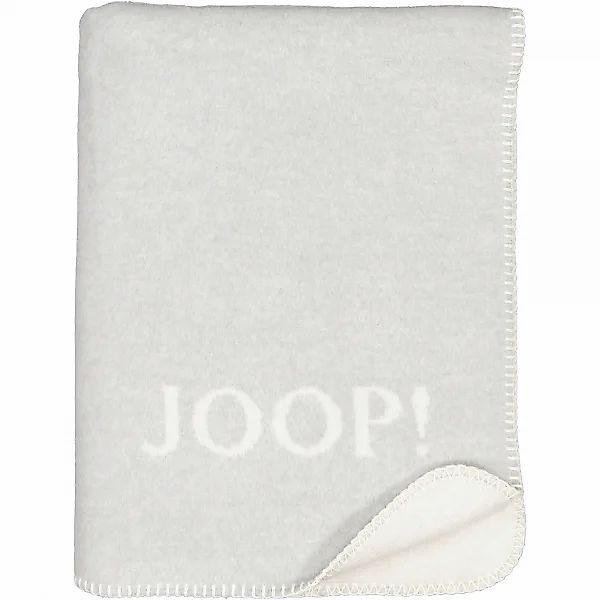 JOOP! Wohndecke Melange-Doubleface - Größe: 150x200 cm - Farbe: Stein-Silbe günstig online kaufen
