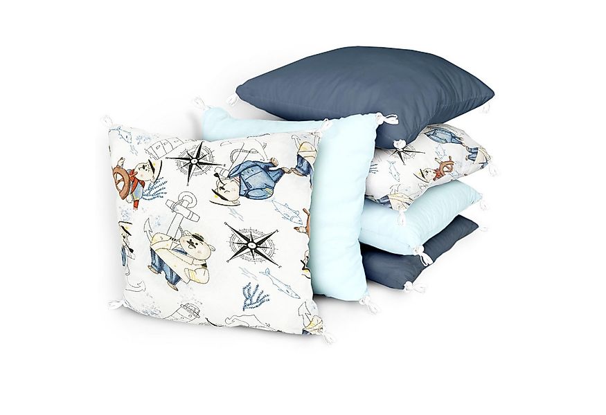 Amilian Bettnestchen 210 cm (6 Polster ca. 35 x 35 cm) Bettumrandung - Umra günstig online kaufen