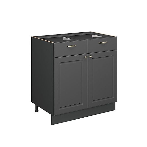 Vicco Unterschrank Fame-Line, Anthrazit-Gold Landhaus/Anthrazit, 80 günstig online kaufen