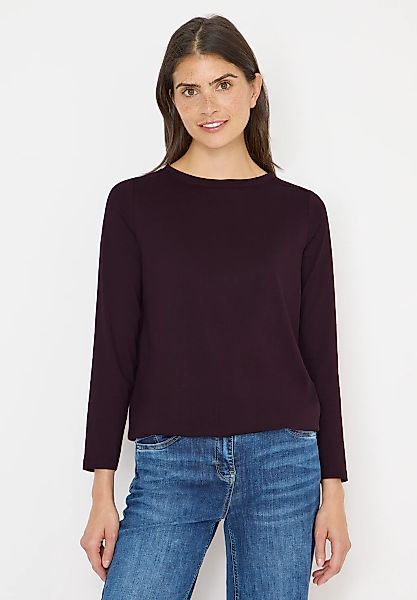 Cecil Langarmshirt aus reiner Baumwolle günstig online kaufen