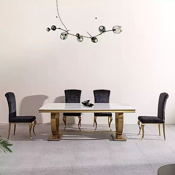 JVmoebel Esstisch Luxus Esstisch Säulentisch Esstische günstig online kaufen