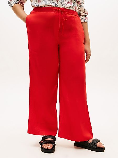 Tommy Hilfiger Curve Stoffhose "CRV ESS LINEN PULL ON PANTS" in großen Größ günstig online kaufen