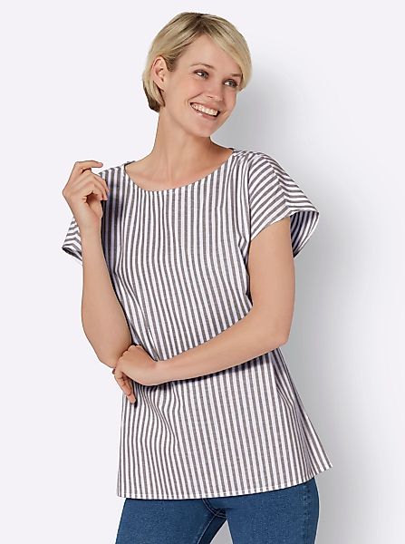 Sieh an! Klassische Bluse Baumwollbluse günstig online kaufen