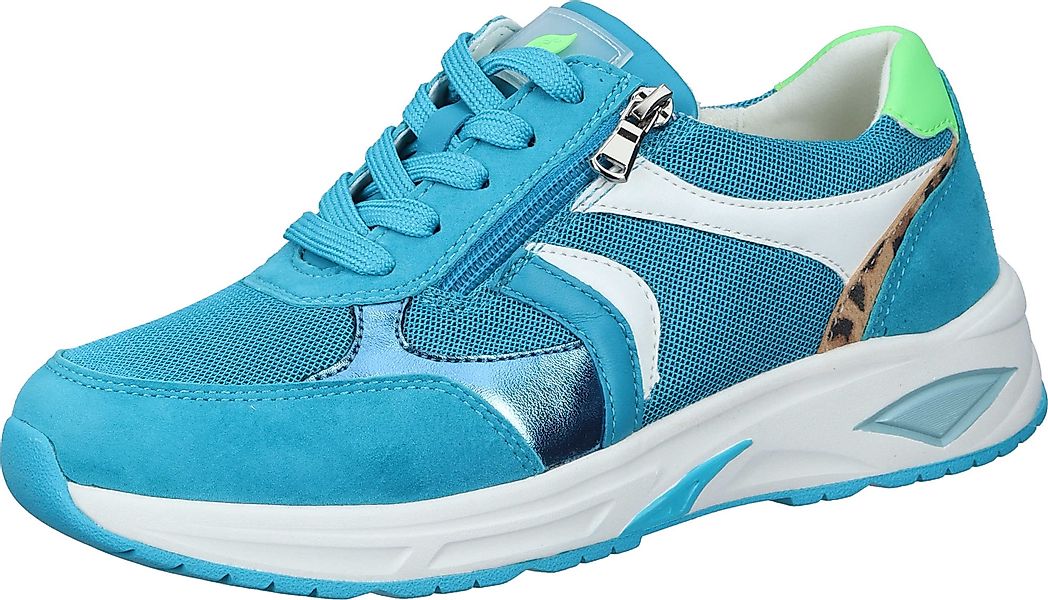 Waldläufer Schnürer Schnürschuh aus Velours/Mesh günstig online kaufen