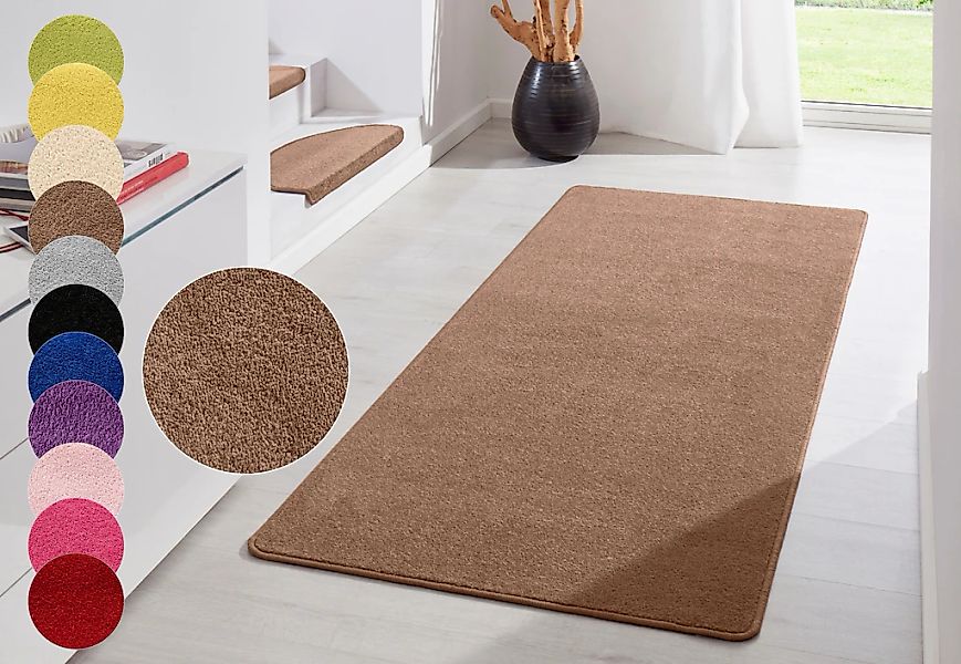 HANSE Home Teppich "Fancy" rechteckig 7 mm Höhe Kurzflor, Läufer, uni, geke günstig online kaufen