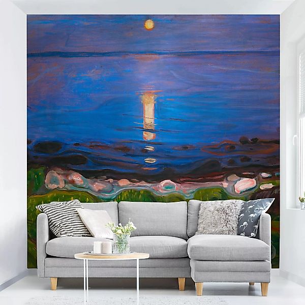 Fototapete Edvard Munch - Sommernacht am Meeresstrand günstig online kaufen