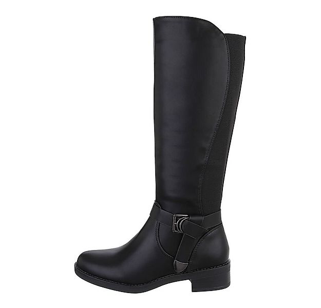 Ital-Design Damen Freizeit Stiefel (85757826) Blockabsatz Flache Stiefel in günstig online kaufen