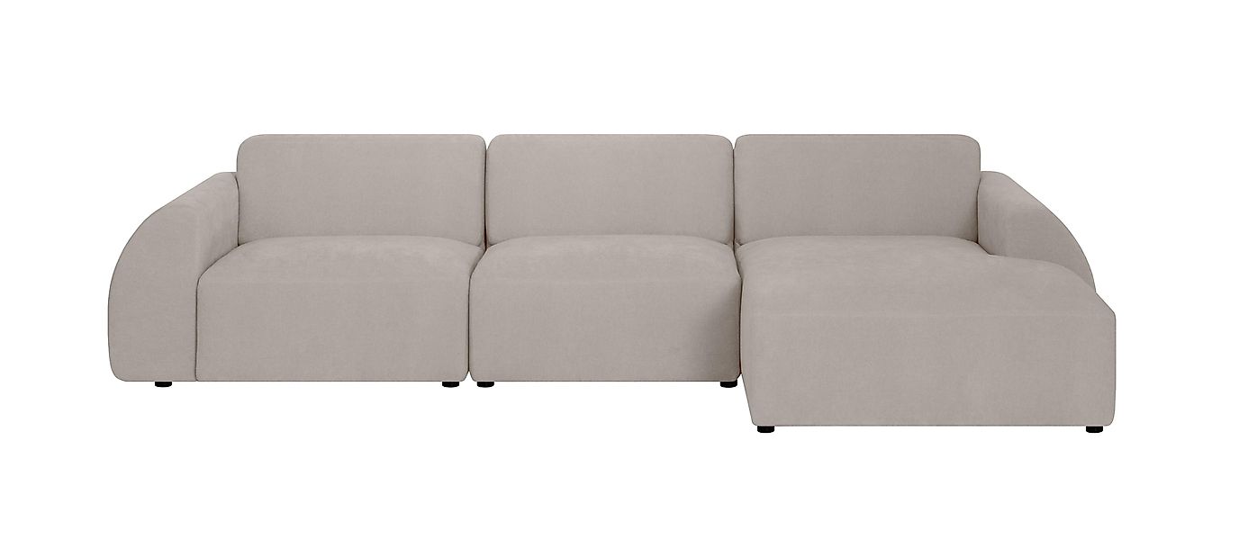 NADUVI Collection | Ecksofa Mattis rechts 3-Sitzer Bouclé günstig online kaufen