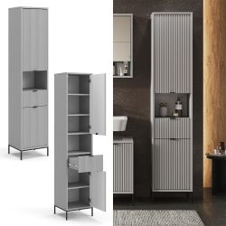 Vicco Hochschrank Eliza, Grau, 40 x günstig online kaufen