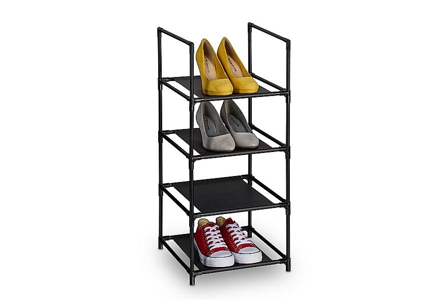 relaxdays Schuhregal schmal, 4 Ebenen günstig online kaufen