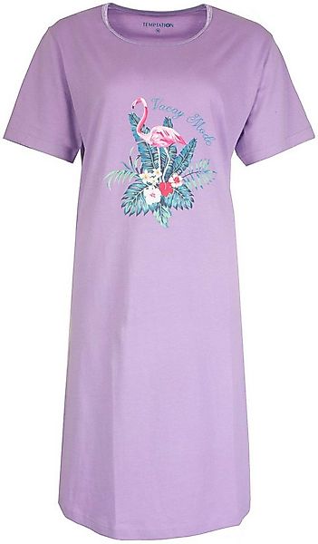 TEMPTATION Nachthemd Damen Schlafshirt (1-tlg) Baumwolle günstig online kaufen