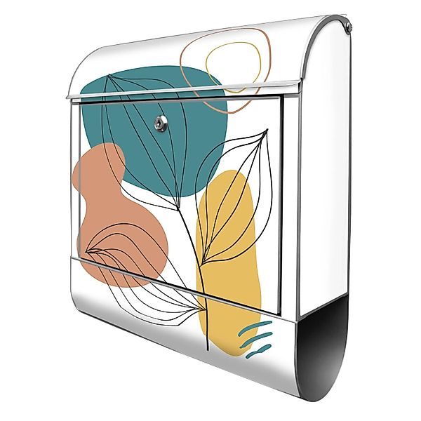 Banjado Design Briefkasten Silber Pulverbeschichtet 39x47x14cm 2 Schlüssel günstig online kaufen