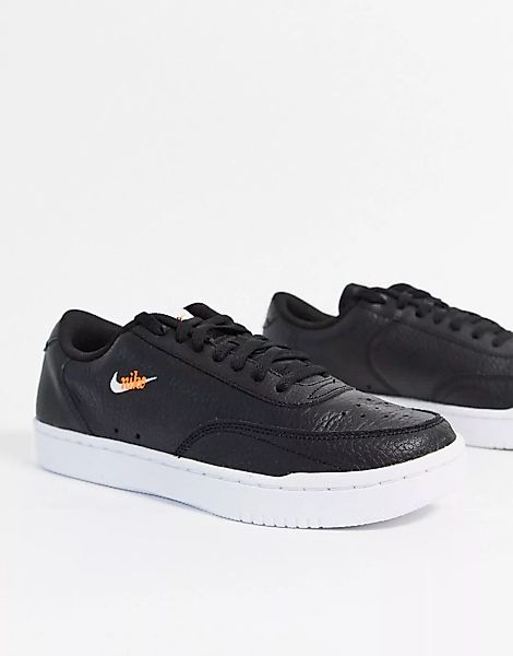 Nike – Court Vintage – Schwarze Sneaker günstig online kaufen