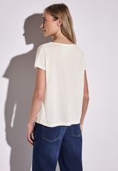 STREET ONE T-Shirt mit Spitzendetail günstig online kaufen