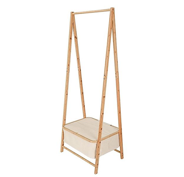 Lumaland Kleiderständer Garderobe aus Bambus - 159 x 60 x 45 cm, integriert günstig online kaufen
