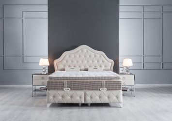 Villa Möbel Boxspringbett Perla (Bett Set, günstig online kaufen