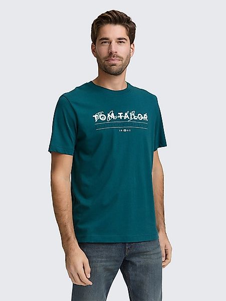 TOM TAILOR T-Shirt T-Shirt T-Shirt mit Logo-Print günstig online kaufen