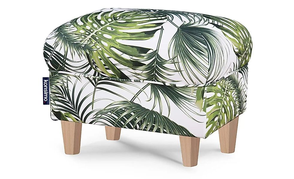 KONSIMO Hocker  Miles ¦ weiß ¦ Maße (cm): B: 55 H: 42 Polstermöbel > Hocker günstig online kaufen