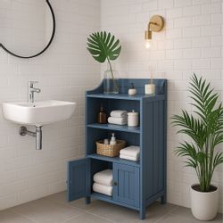 relaxdays Badregal Badezimmerschrank 4 Fächer & günstig online kaufen