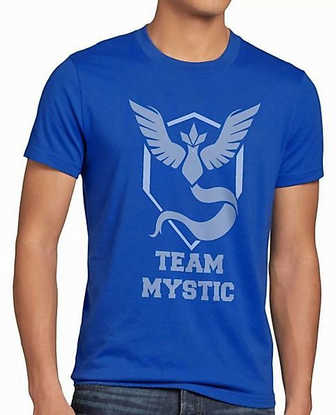 style3 T-Shirt Team Mystic Team Blau Blue Weisheit kampf pokeball poke eis günstig online kaufen