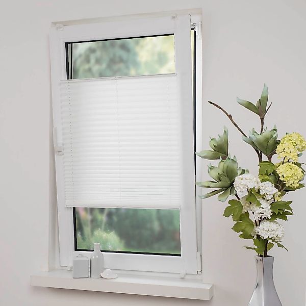 Liedeco Plissee "Klemmfix-Plissee verspannt" Lichtschutz ohne Bohren verspa günstig online kaufen