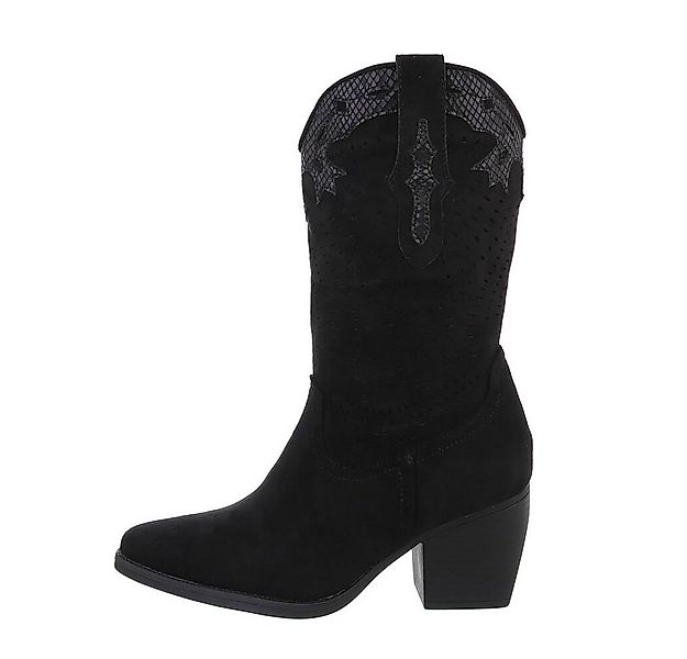 Ital-Design Damen Cowboyboots Western Westernstiefel (84160535) Blockabsatz günstig online kaufen