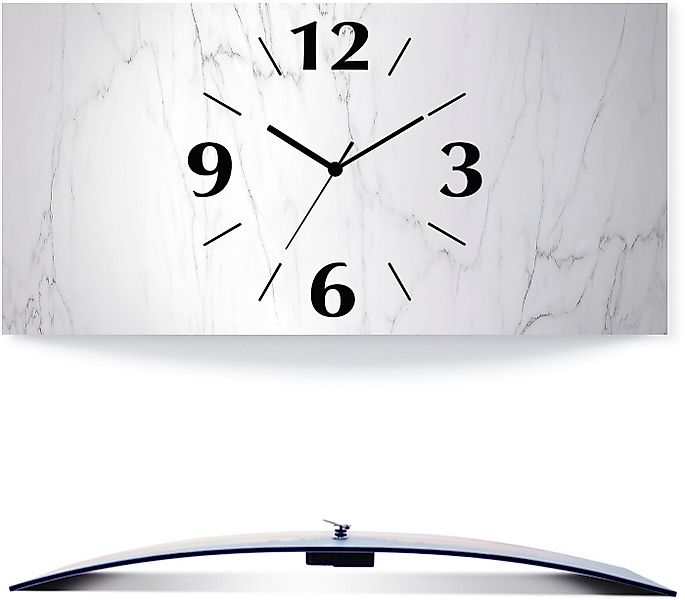 Artland Wanduhr Weiße Marmor Textur (wahlweise mit Quarz- oder Funkuhrwerk, günstig online kaufen