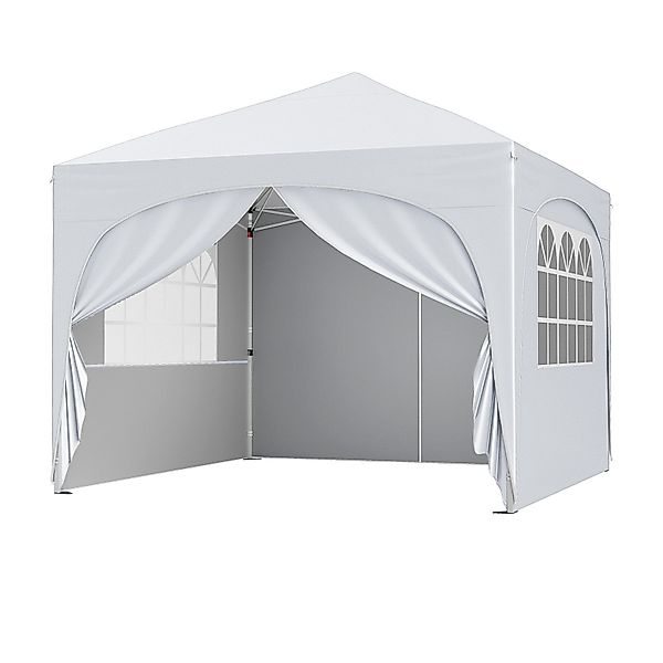 COSTWAY Faltpavillon, mit 4 Seitenteilen, Gartenzelt günstig online kaufen