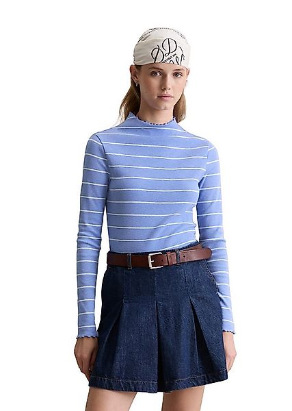 Marc O'Polo DENIM Langarmshirt aus Organic Cotton-Stretch-Jersey günstig online kaufen