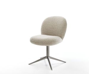 DELIFE Polsterstuhl Nube-Flex, Fußkreuz Graphit Webstoff günstig online kaufen