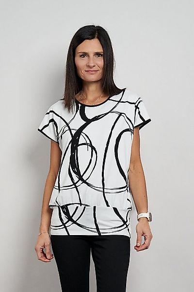 Seidel Moden Kurzarmshirt mit grafischem Muster - Rundhals - MADE IN GERMAN günstig online kaufen