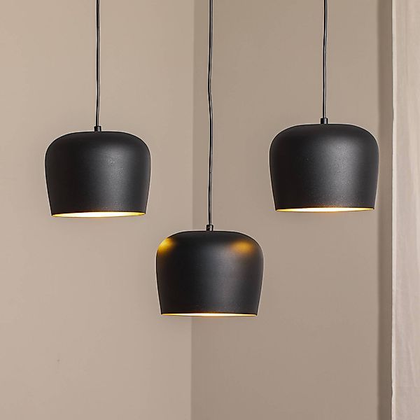 Hängeleuchte Berceste N-1410 schwarz Metall 3-flammig linear günstig online kaufen