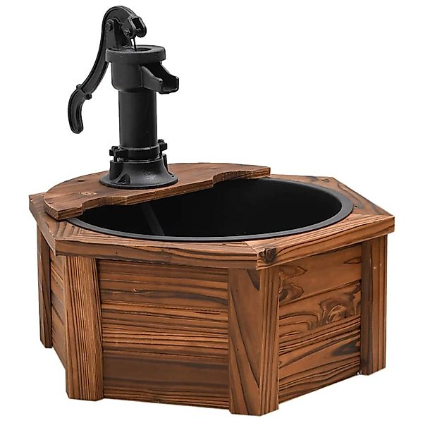 vidaXL Wasserfall Gartenbrunnen mit Pumpe 57x57x53 günstig online kaufen