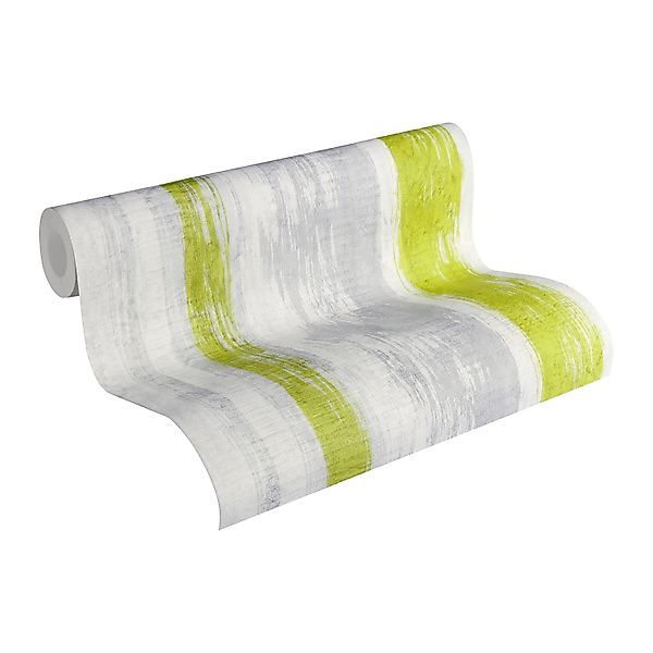 A.S. Création Tapete Holzoptik Grau Grün und Gelb 53 cm x 10,05 m AS-944251 günstig online kaufen