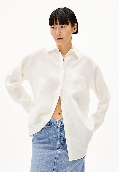 Armedangels Langarmbluse MAALGAA PURE LINO Bluse aus Leinen Loose Fit günstig online kaufen