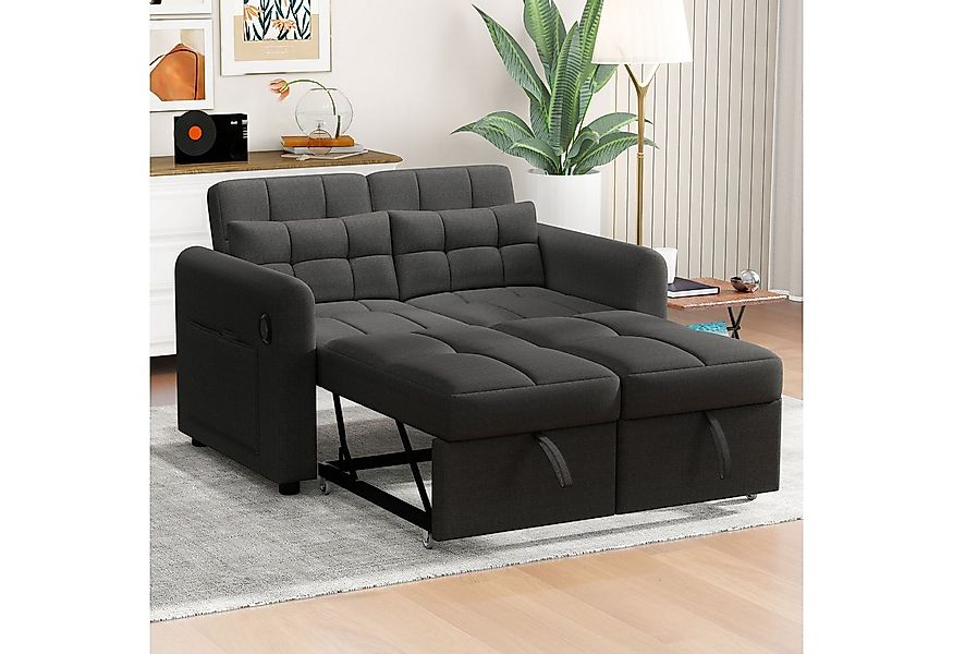 Merax Schlafsofa 3-in-1 Ausziehsofa, Sofa mit Schlaffunktion für Wohnzimmer günstig online kaufen