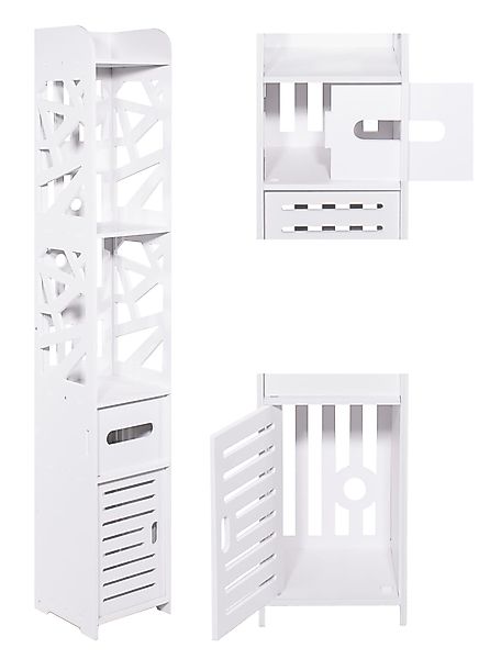 Home Collective Hochschrank Badezimmerschrank, Platzsparend, Schmal, günstig online kaufen