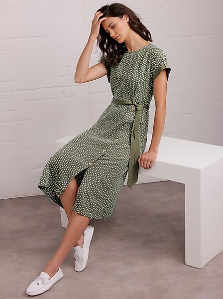 CREATION L PREMIUM Druckkleid "Leinen-Kleid" günstig online kaufen