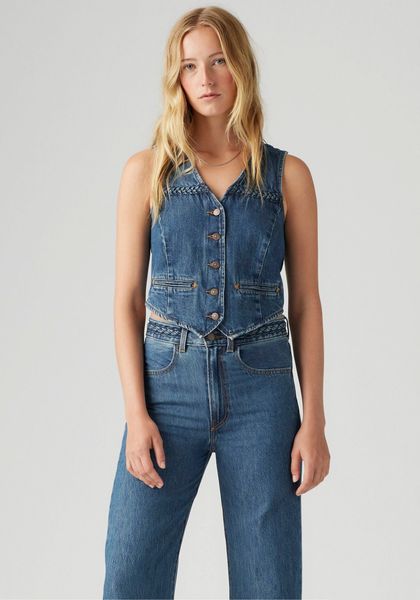 Levi's® Jeansweste BRAIDED VEST mit Ziernähten günstig online kaufen