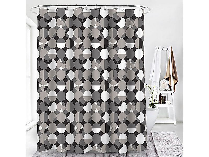 Euroshowers GmbH Duschvorhang hochwertig verarbeitet mit 12 Duschvorhangrin günstig online kaufen