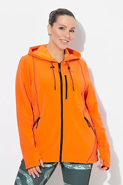 Ulla Popken Sweatjacke Sweatjacke 2-Wege-Zipper Kapuze günstig online kaufen