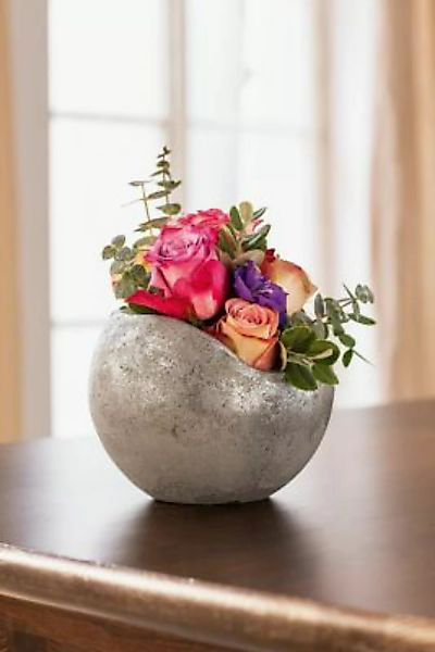 HOME Living Pflanz-Kugel Silberglanz Blumentöpfe silber günstig online kaufen
