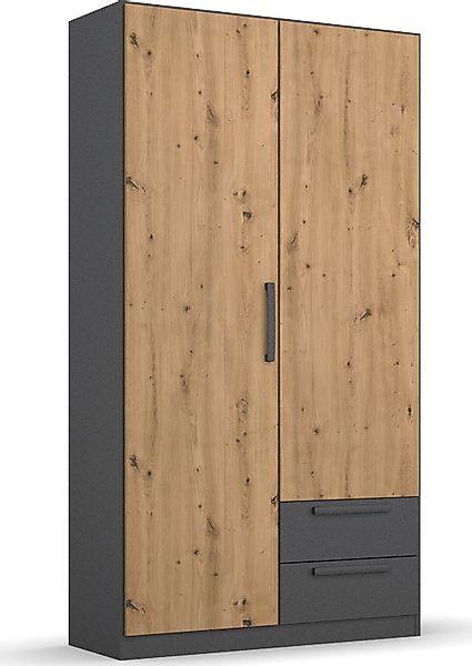 rauch Drehtürenschrank "StyleUp" Typ Dark & Wood mit trendigen farblich abg günstig online kaufen